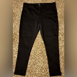 Lularoe Skinny Black Denim Jeans Size 38 Gently Used